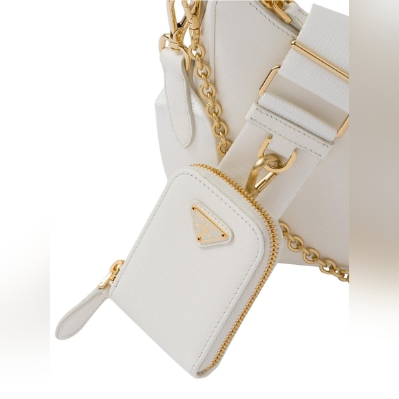 Authentic Prada Re-Edition 2005 Saffiano Leather Bag in White - Picture 12 of 16